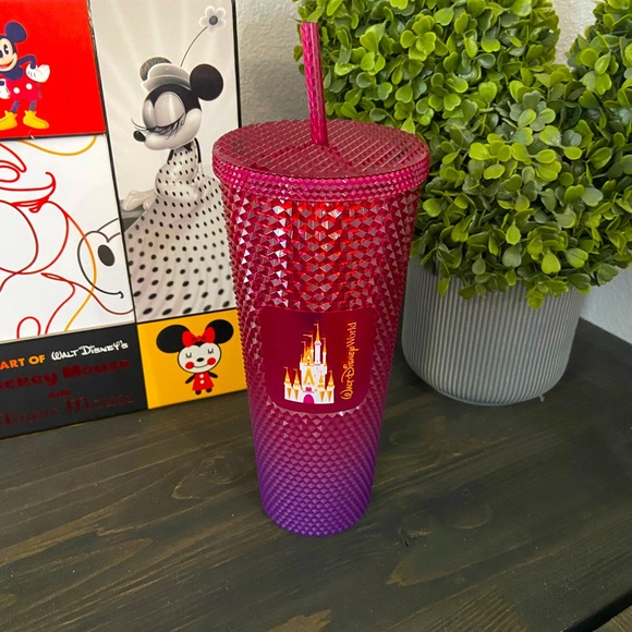 Disney Other - NIB! Walt Disney World Starbucks Pink Ombré Geometric Tumbler